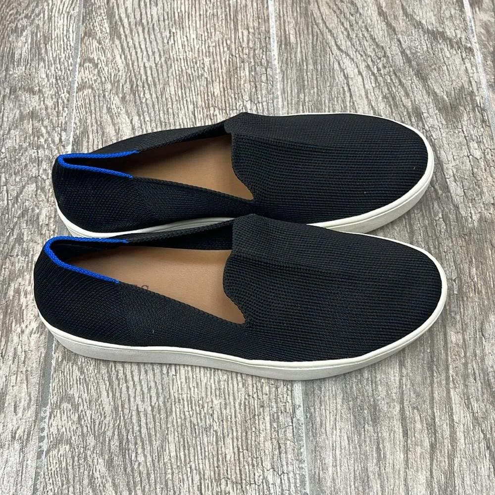 DUNES Slip-On Black Sneakers Size 6 - Picture 3 of 4